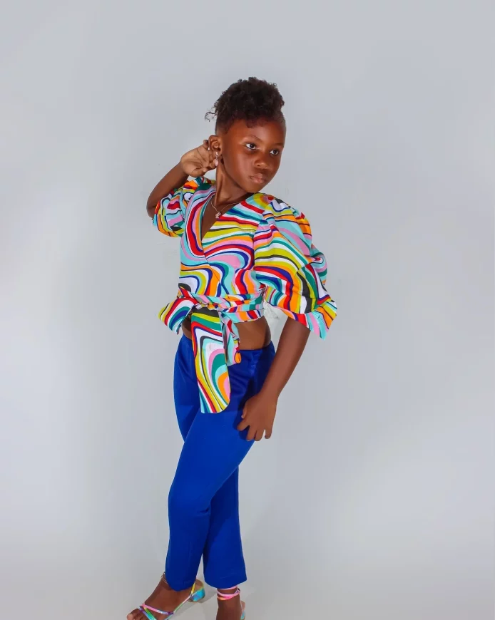 Colorful Wrap-Top